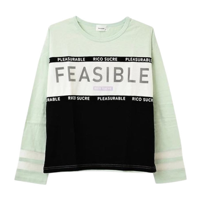 RiCO SUCRE Rico Sucre Mesh Blocking Long T-shirt