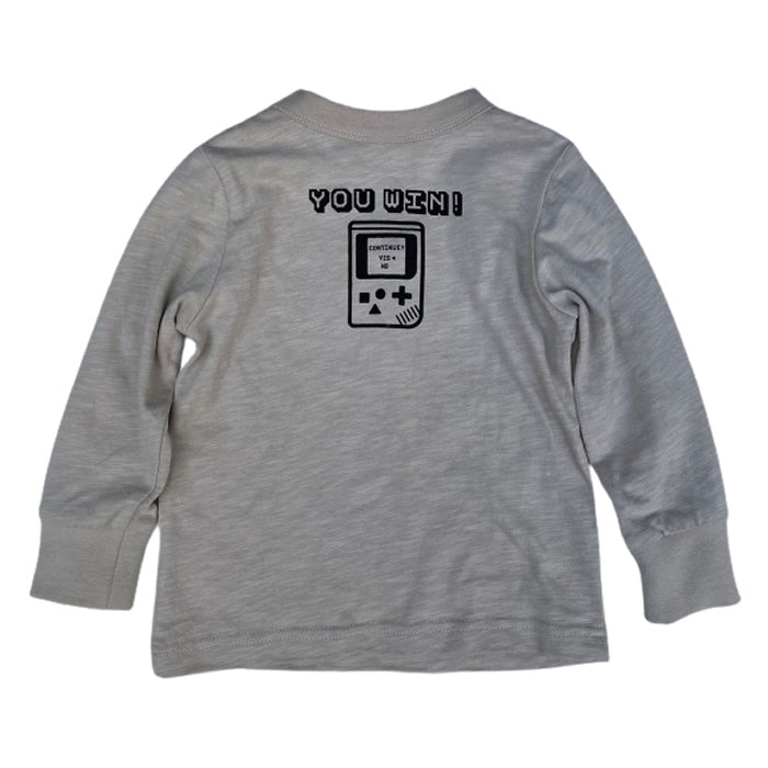 OFFICIAL TEAM Slub Jersey Game Print Long Sleeve T-Shirt