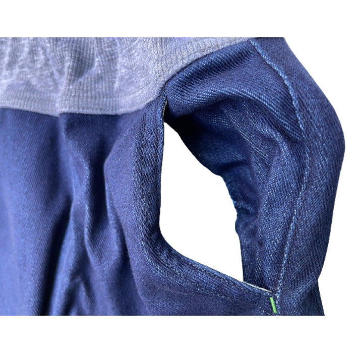 OFFICIAL TEAM Cut Denim Pants