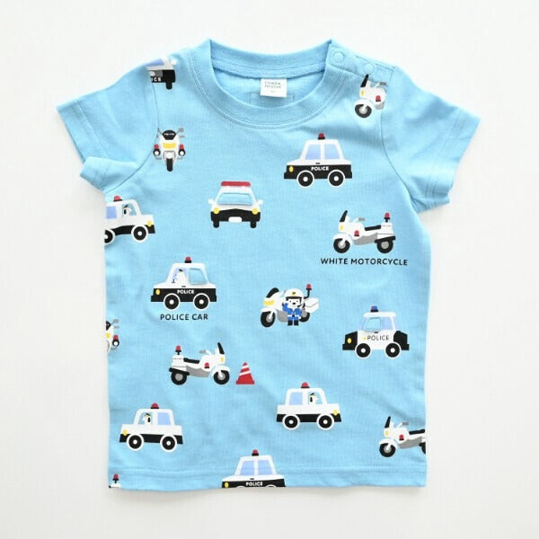 CHEEK ROOM チークルーム パトカー総柄Tシャツ