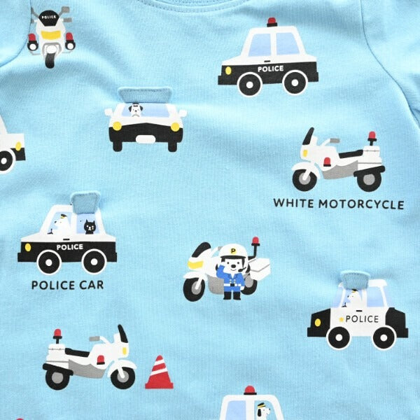CHEEK ROOM チークルーム パトカー総柄Tシャツ