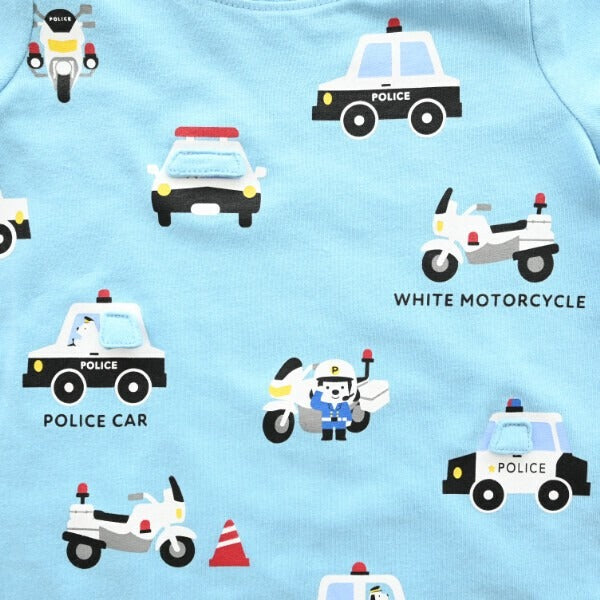 CHEEK ROOM チークルーム パトカー総柄Tシャツ