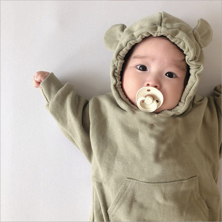 Rompers, coveralls, hoodies, bear ears