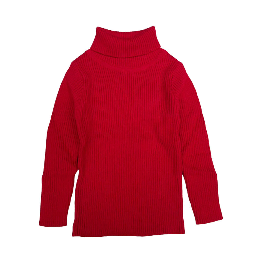 Turtleneck, washable, turtleneck, long sleeve T-shirt, rib knit, 100% cotton