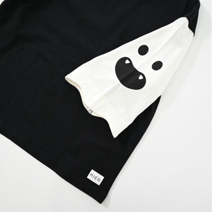 CHEEK ROOM Ghost Sleeve Long T-shirt
