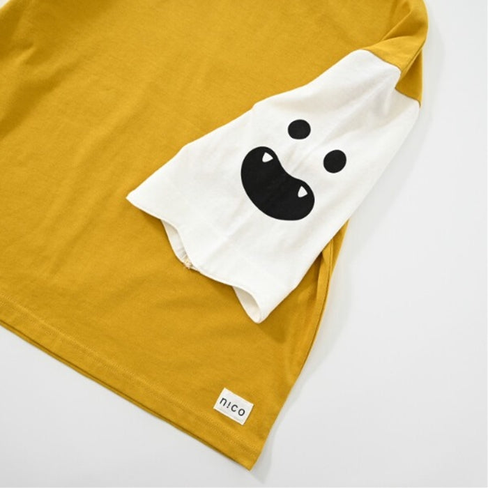 CHEEK ROOM Ghost Sleeve Long T-shirt