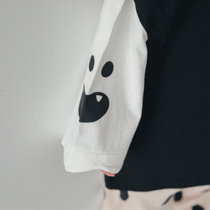 CHEEK ROOM Ghost Sleeve Long T-shirt