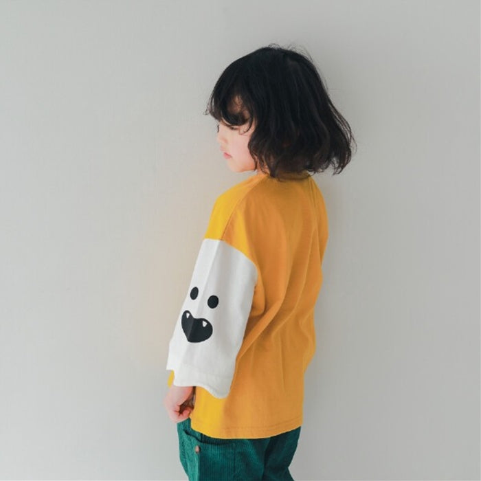 CHEEK ROOM Ghost Sleeve Long T-shirt