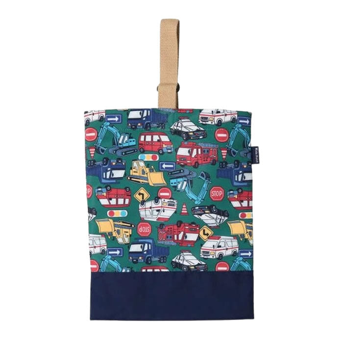 Kids Foret Working Vehicles and Dinosaur Print Shoe Case