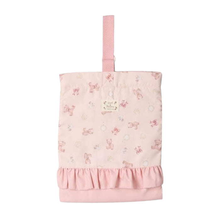 kids foret Flower and bear pattern shoe case