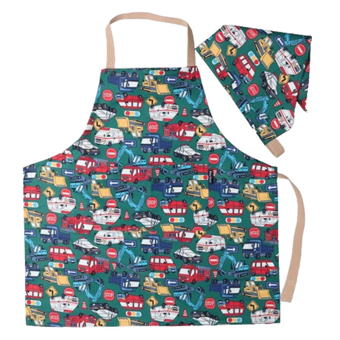 kids foret all-over print apron
