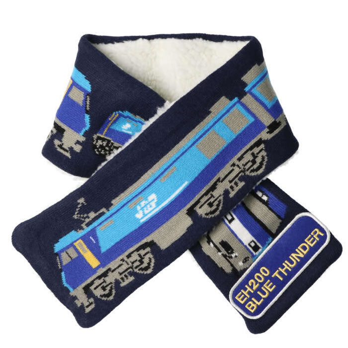 moujonjon JR Shinkansen and freight train patterned muffler