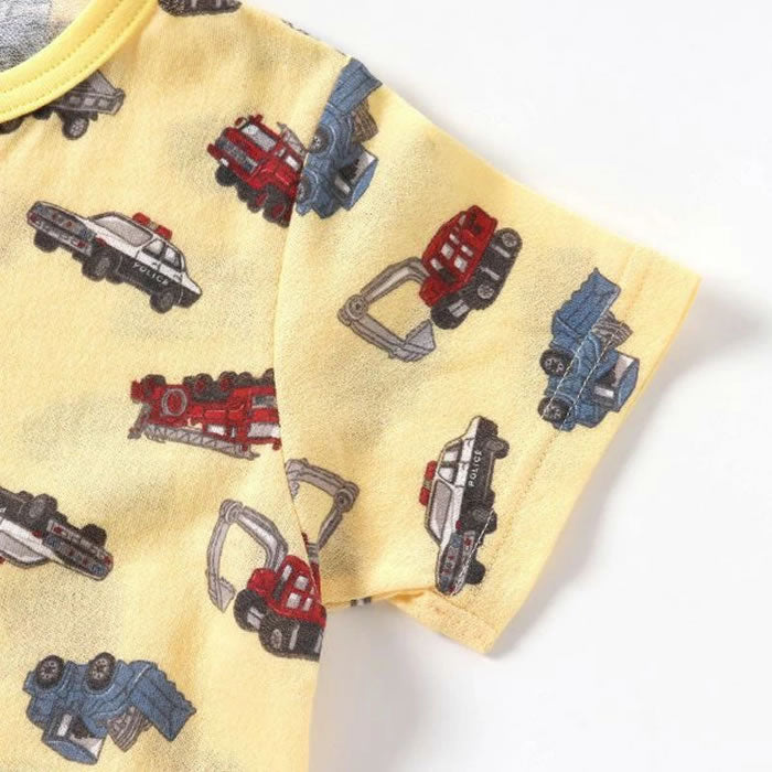 Ampersand Working Cars Print Pajamas