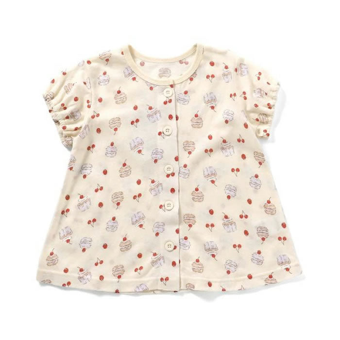 Ampersand Cupcake Print Short Sleeve Pajamas