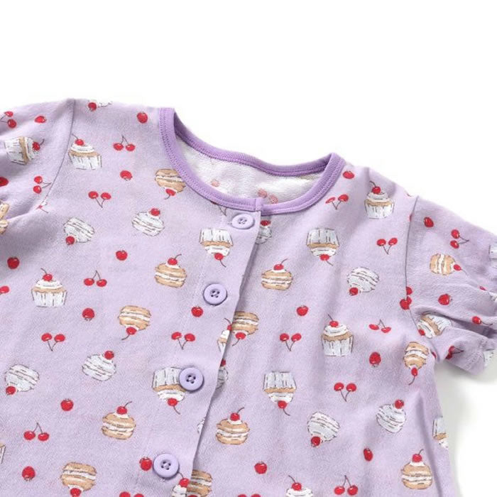 Ampersand Cupcake Print Short Sleeve Pajamas