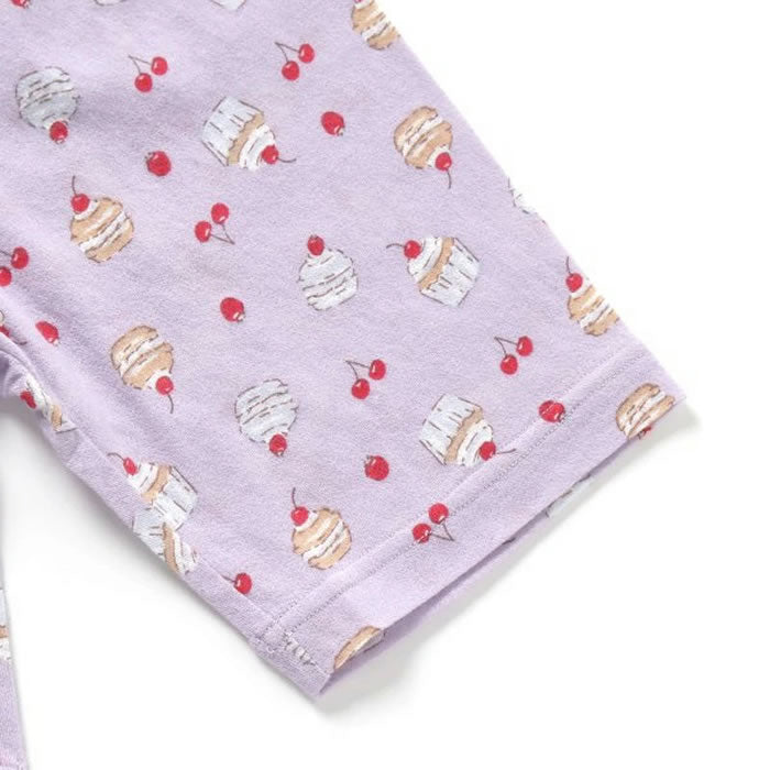 Ampersand Cupcake Print Short Sleeve Pajamas