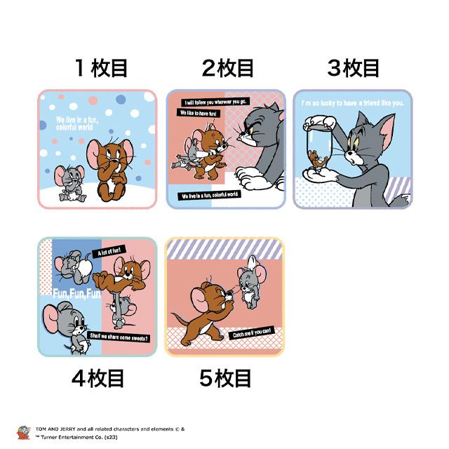 Set of 5 character mini towels and handkerchiefs