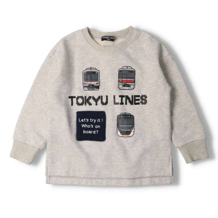 Hungry Heart Tokyu Railway's Rurun-mechanical fleece-lined sweatshirt