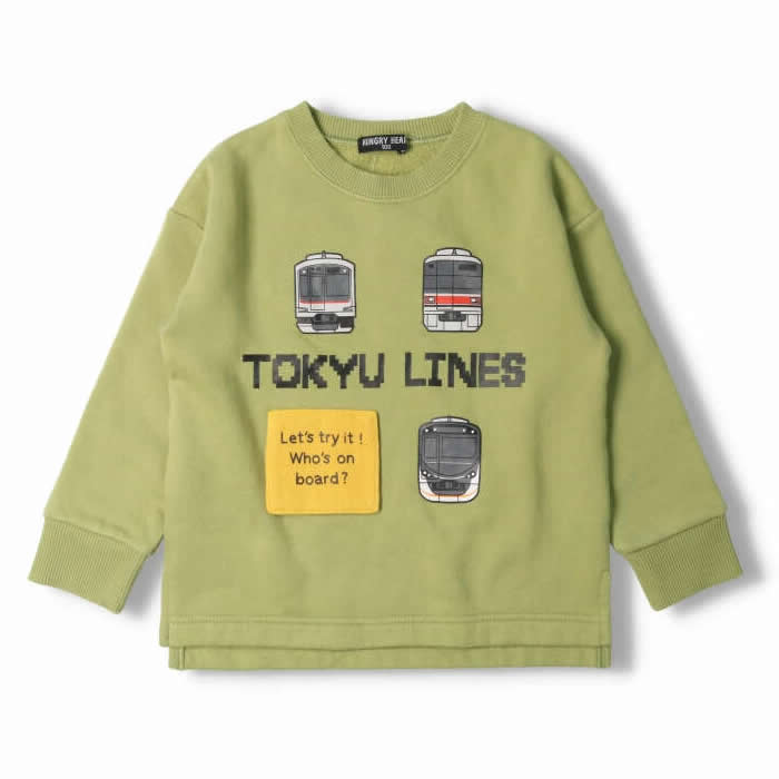 Hungry Heart Tokyu Railway's Rurun-mechanical fleece-lined sweatshirt