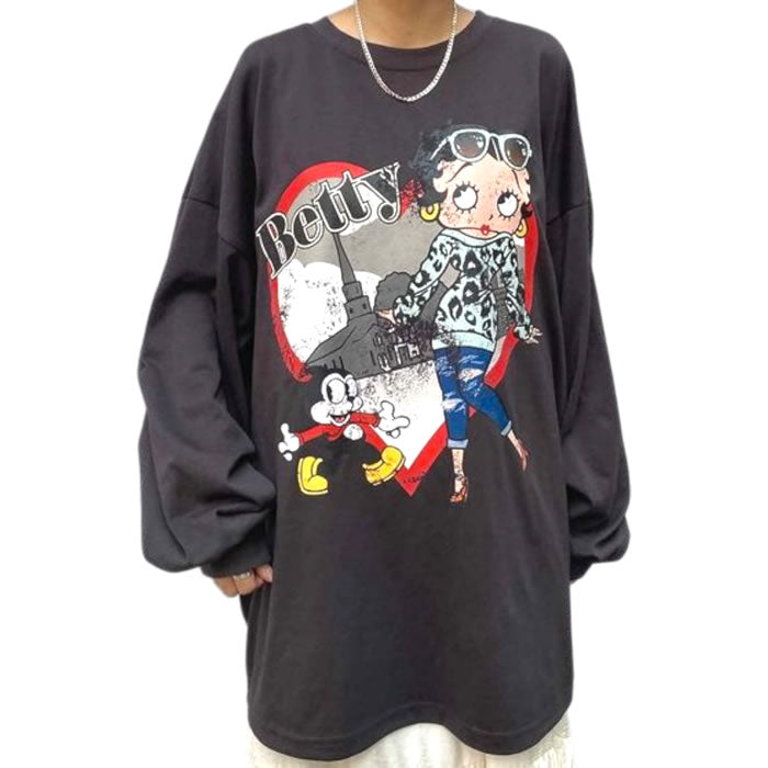 BETTY BOOP ベティブープ レディースロンT