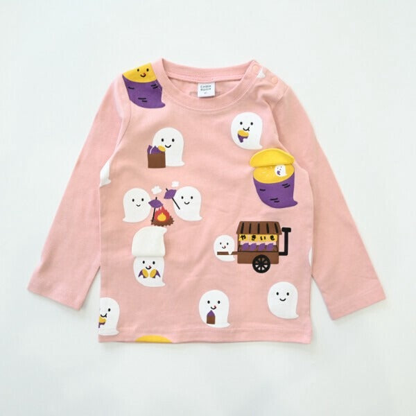 CHEEK ROOM Ghost Baked Sweet Potato Long Sleeve T-Shirt