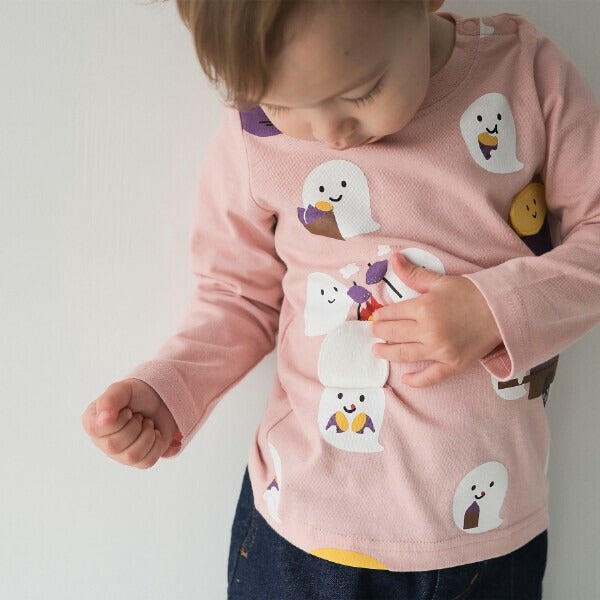 CHEEK ROOM Ghost Baked Sweet Potato Long Sleeve T-Shirt