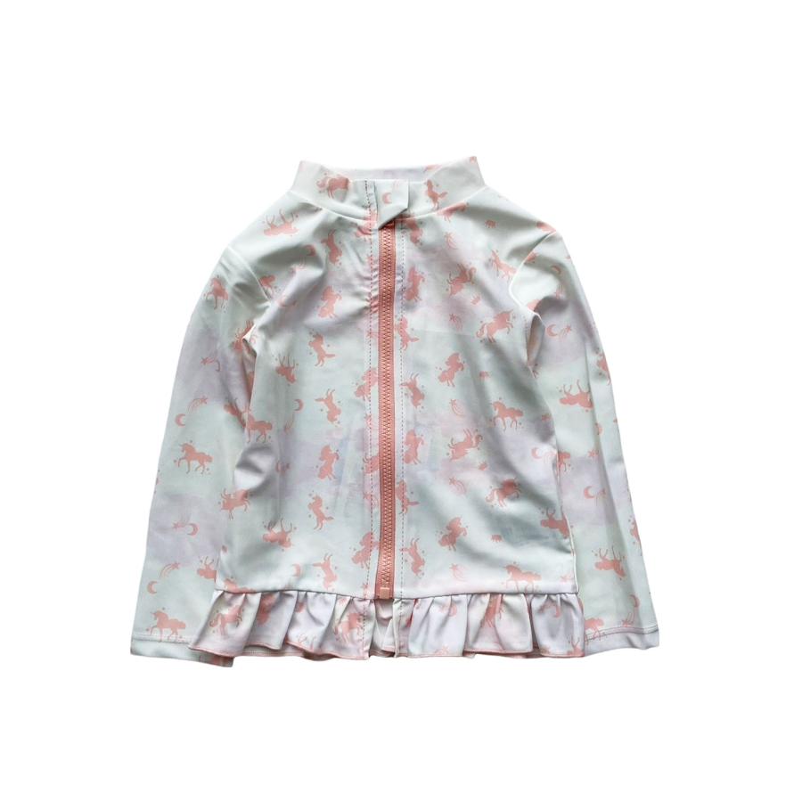 Rashguard Swimsuit Long Sleeve Kids Girls 80-120cm