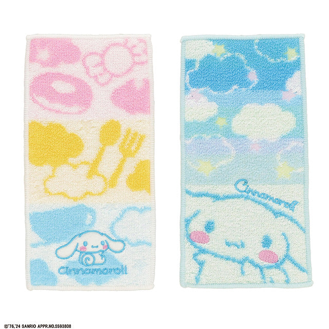 Set of 2 cute character mini towels and handkerchiefs
