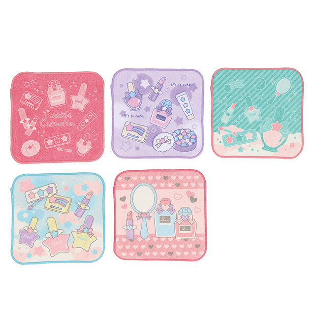 Set of 5 15 x 15 cm mini towels/handkerchiefs