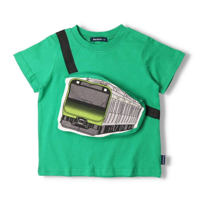 moujonjon conventional train waist pouch short sleeve T-shirt