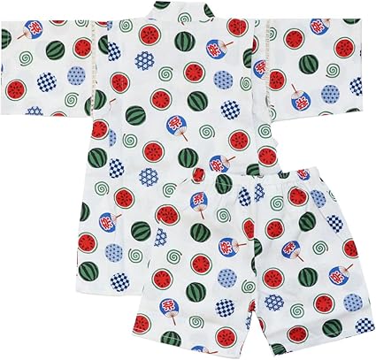 男の子 甚平 スイカ柄