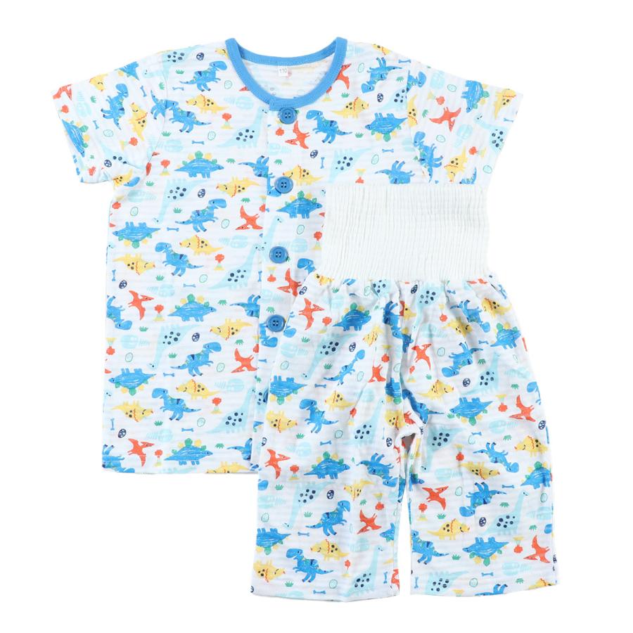 Kids short-sleeved pajamas with belly warmer
