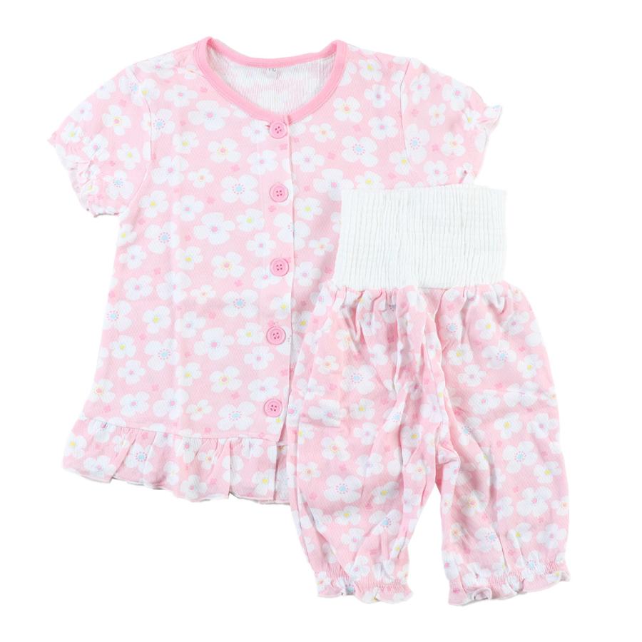 Kids short-sleeved pajamas with belly warmer