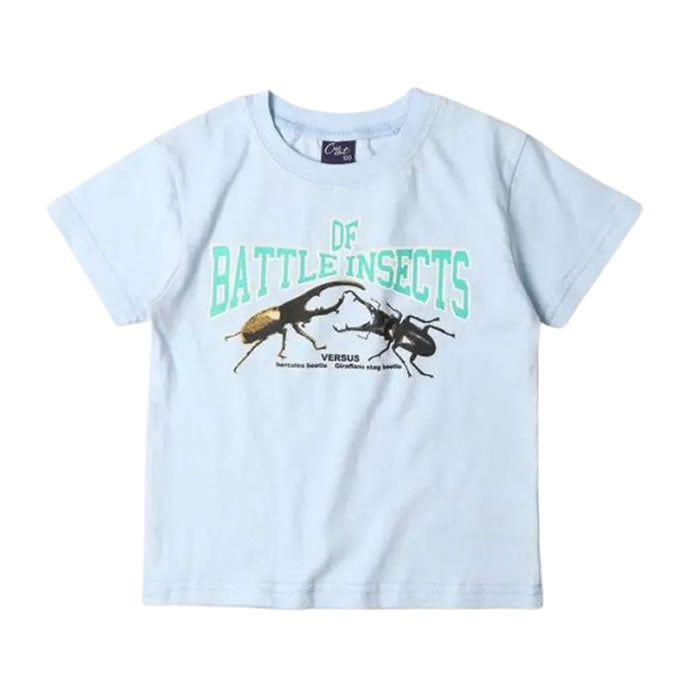 Crescent insect print short sleeve T-shirt