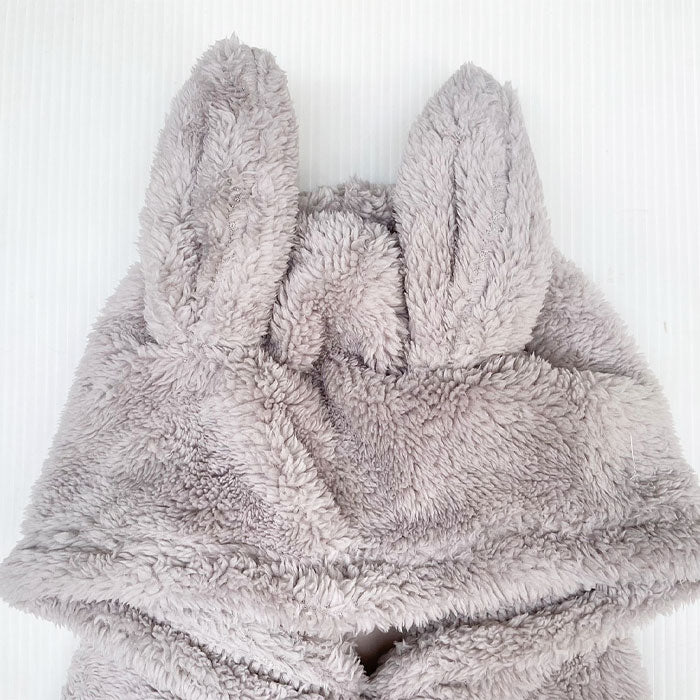 Rabbit print hooded scarf