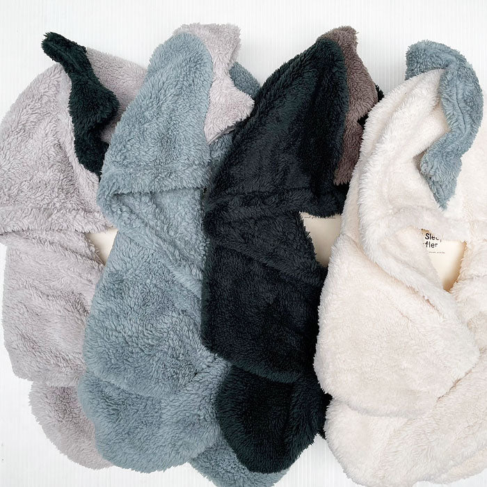 Dinosaur print hooded scarf