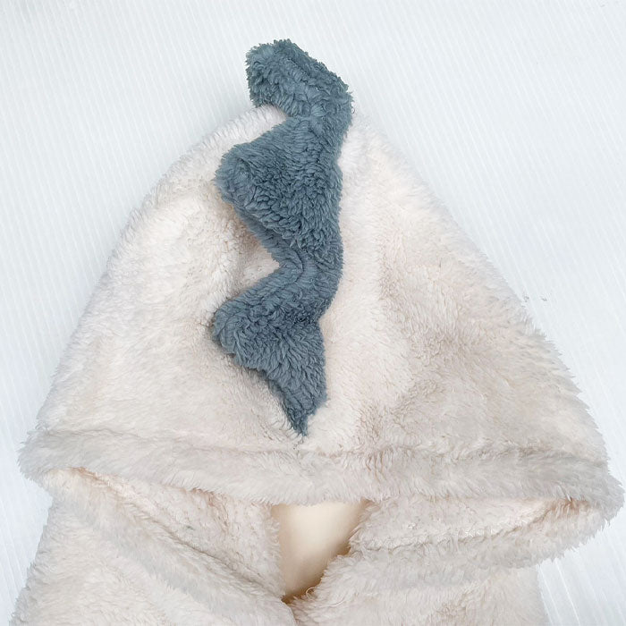 Dinosaur print hooded scarf