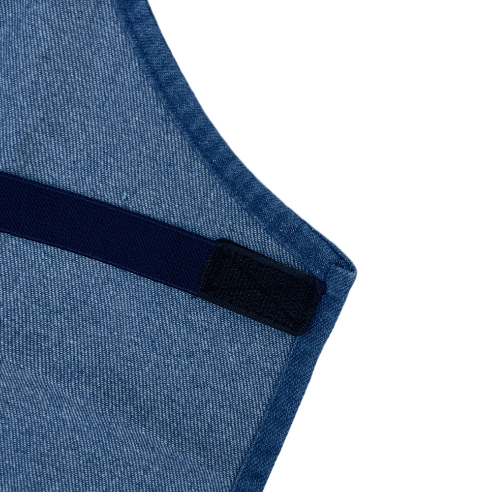 Marble Line Denim Apron and Bandana Set