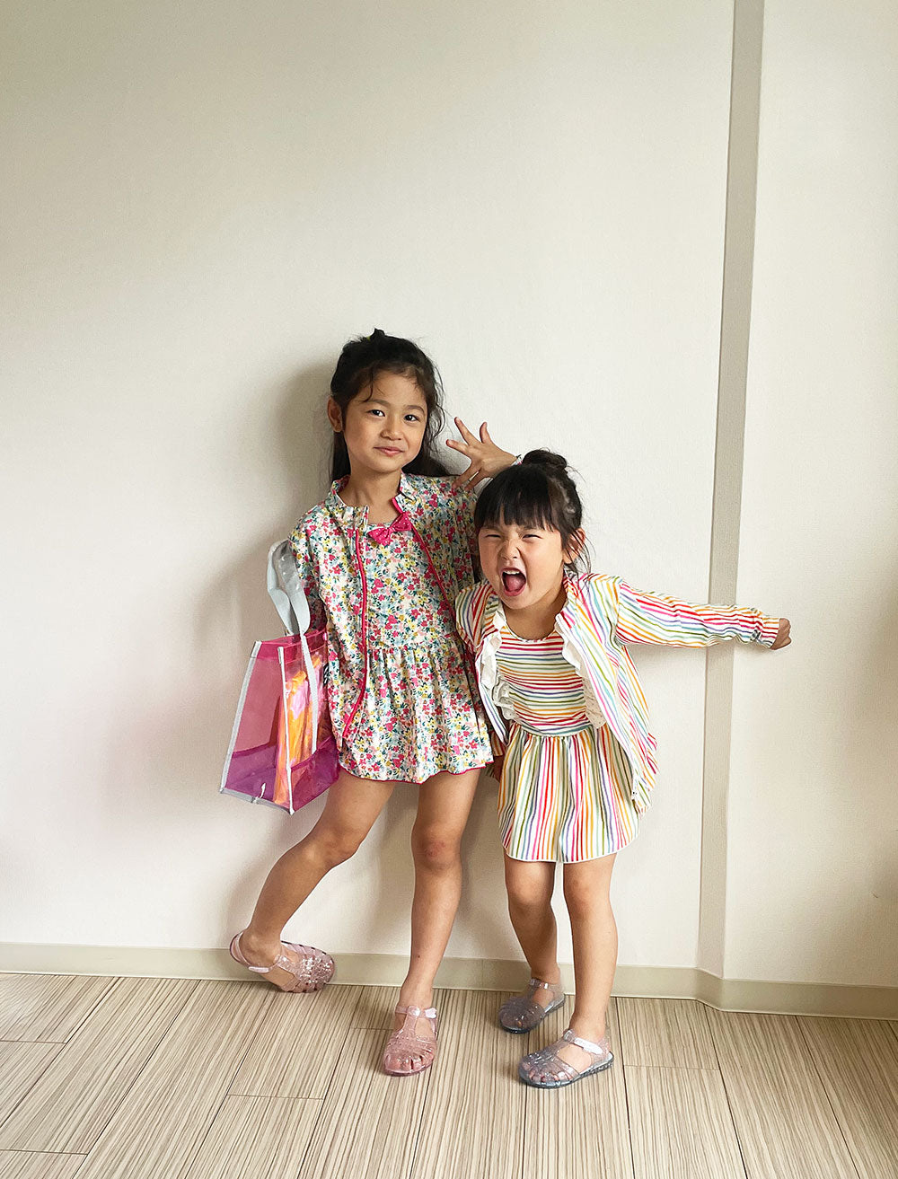 Rashguard Swimsuit Long Sleeve Kids Girls 80-120cm