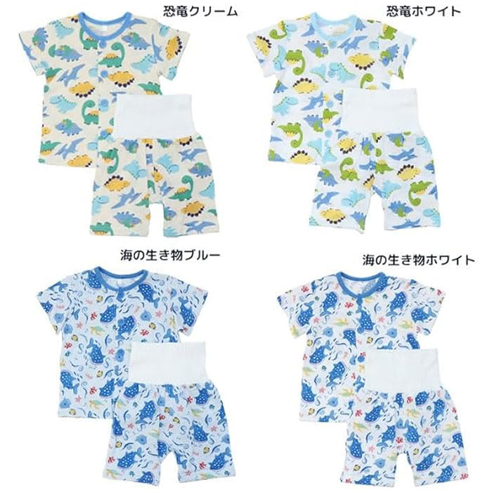 腹巻付き 半袖パジャマ 女の子ベビー