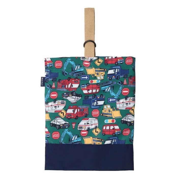 Kids Foret Working Vehicles and Dinosaur Print Shoe Case