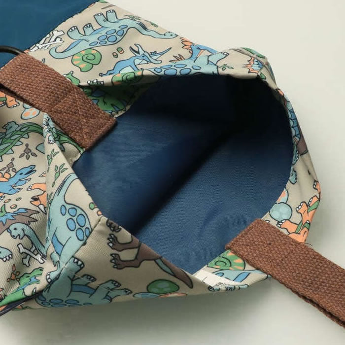 Kids Foret Working Vehicles and Dinosaur Print Shoe Case