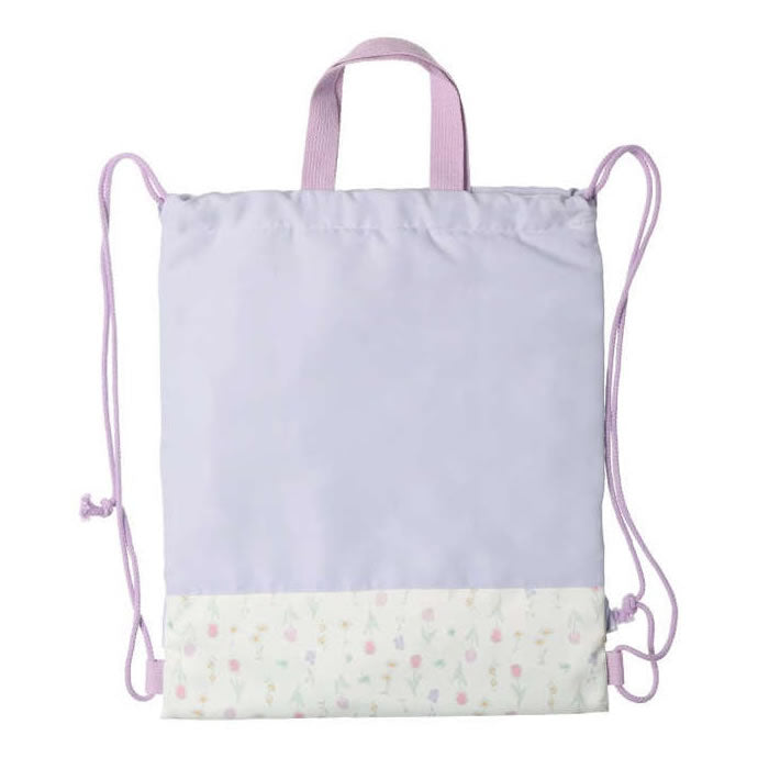 kids foret Flower and bear pattern frilled knapsack