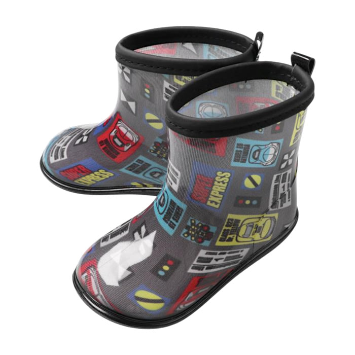 JR Shinkansen train pattern rain shoes