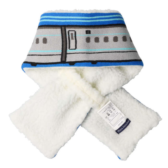 moujonjon JR Shinkansen and freight train patterned muffler