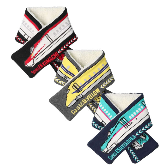 moujonjon JR Shinkansen train pattern scarf