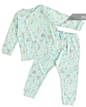 L.COPECK Waffle Pajamas