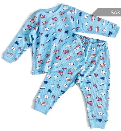 L.COPECK Waffle Pajamas