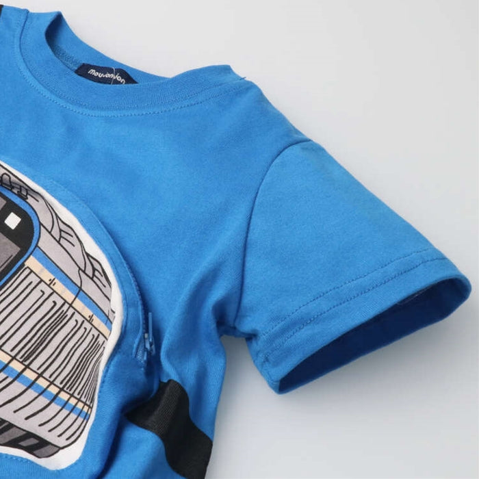 moujonjon conventional train waist pouch short sleeve T-shirt