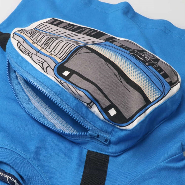 moujonjon conventional train waist pouch short sleeve T-shirt